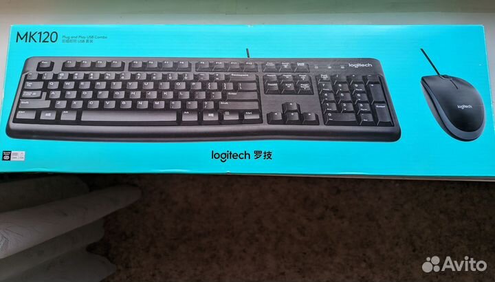 Комплект клавиатура+мышь Logitech MK120