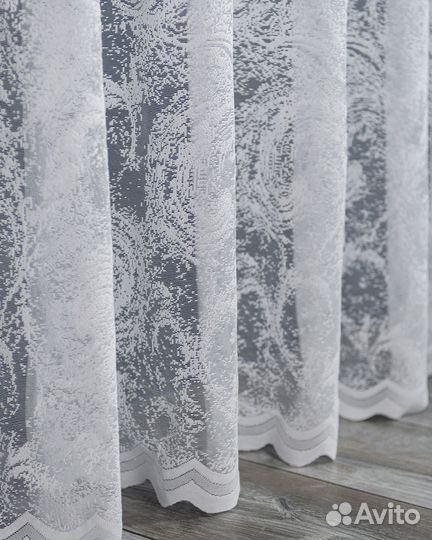 Тюль Элиза белый