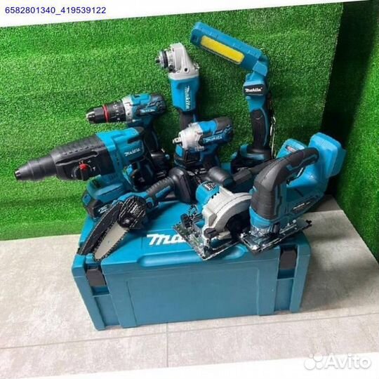 Набор Электро Инструментов Makita 8в1 Бесщеточный