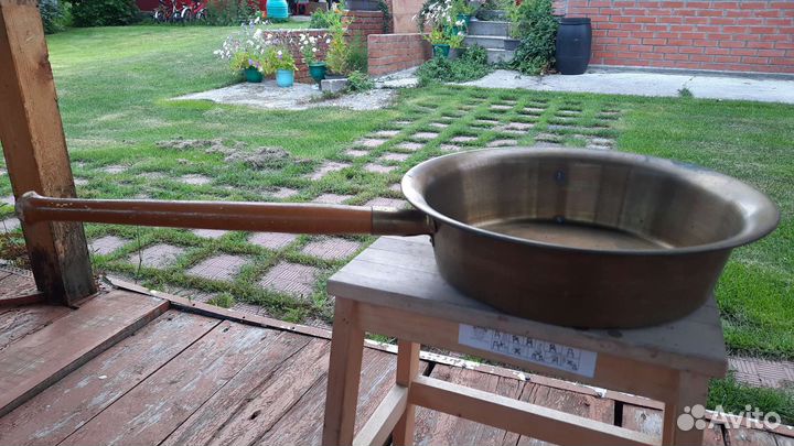 Латунный таз для варенья