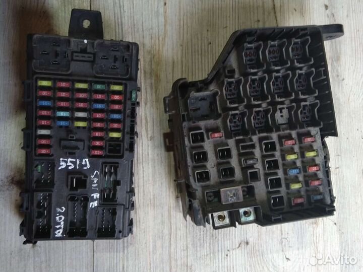 Блок предохранителей Hyundai Santa Fe 1 и Sonata