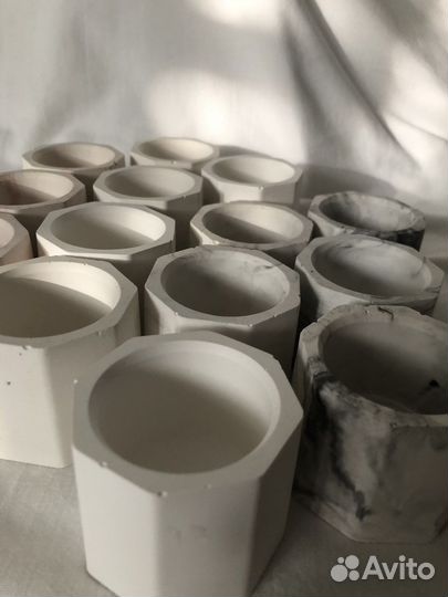 Подсвечники из гипса