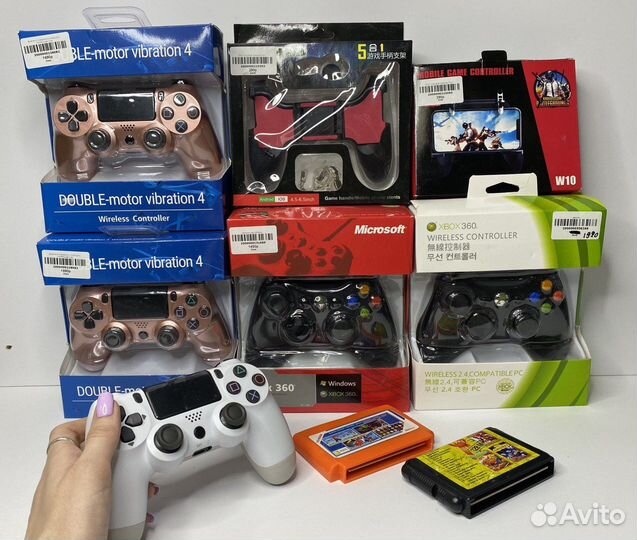 Геймпад, Xbox 360-One, Sega, 8bit, картриджи денди
