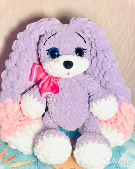 Вязаная игрушка в подарок Валентинка