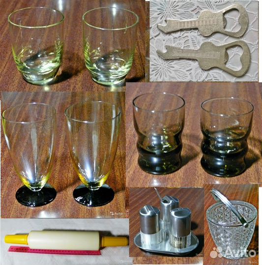Ножи, вилки, бокалы и др. посуда из СССР