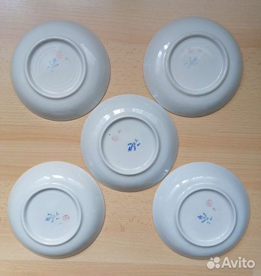 Фарфоровые тарелки лфз Вербилки 5 штук