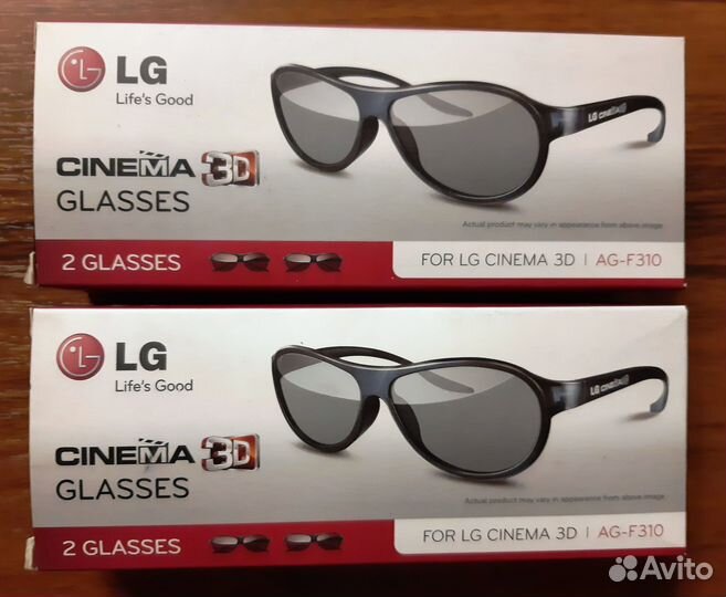Очки 3 D для телевизоров LG, Sony