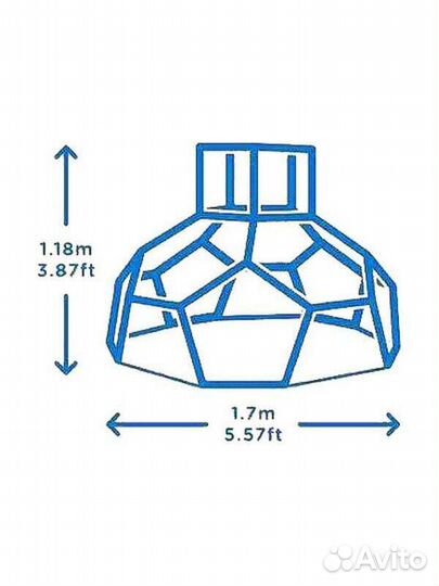 Качели Игровая площадка Dome Climber (118 x 170 x 170 cm)
