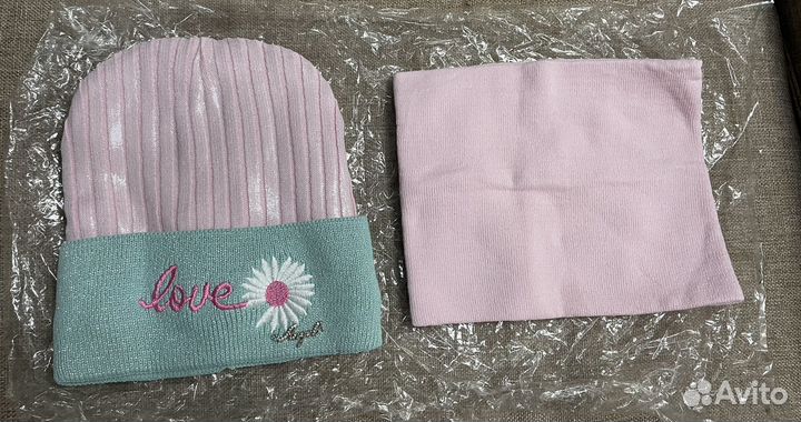 Комплект шапка и снуд