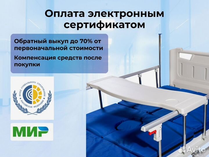 Медицинская кровать для ухода за больными