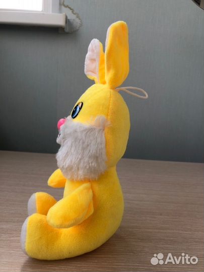 Игрушка плюшевая заяц/кролик желтый