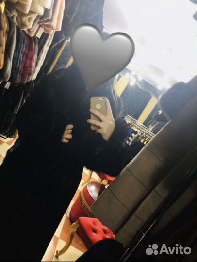 Шуба норковая 42 44 черная длинная