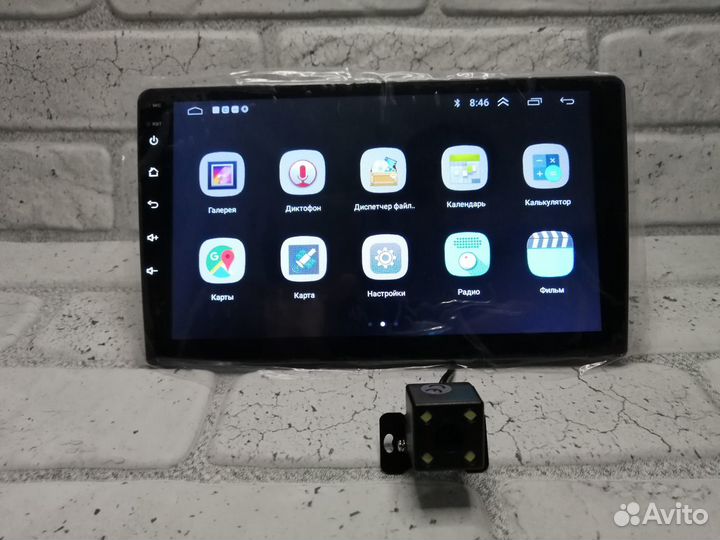 Магнитола на андроиде 9 дюймов + камера з/в