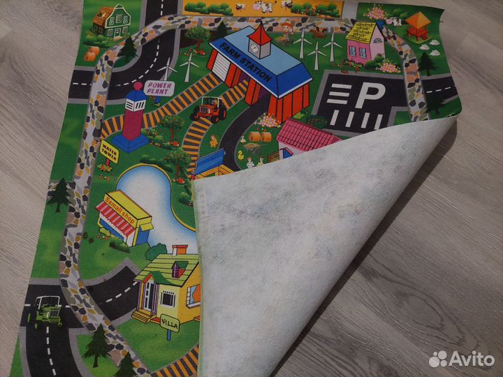 Детский игровой коврик с дорогами