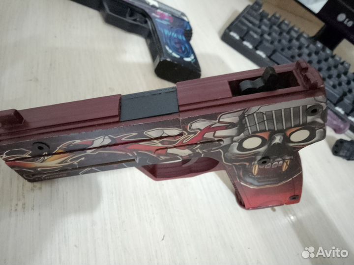 Деревянный пистолет резинкострел