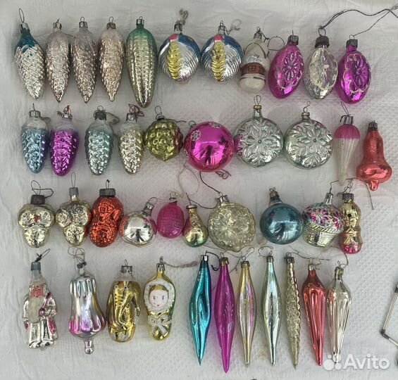 Набор елочных игрушек СССР