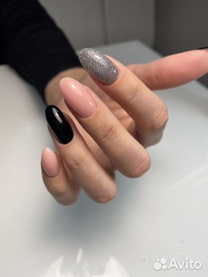 Наращивание, маникюр