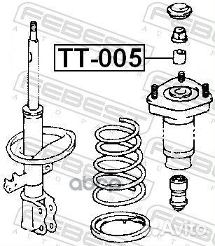 Втулка амортизатора toyota TT-005 Febest