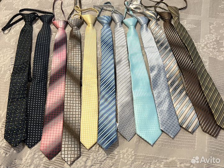 Галстук подростковый детский школьный новый