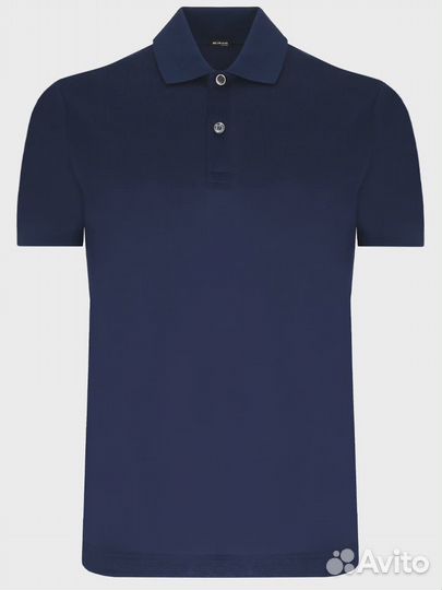 Поло изо льна и хлопка Kiton