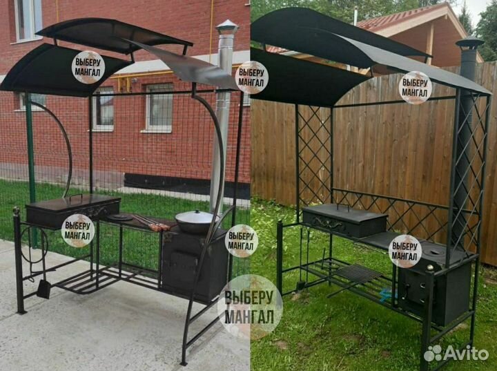 Беседка с мангалом