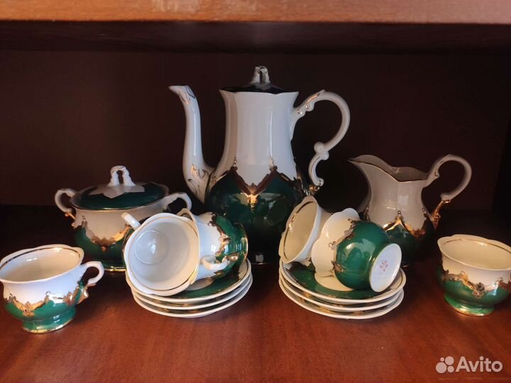 Зелёный бутон сервиз Барановка