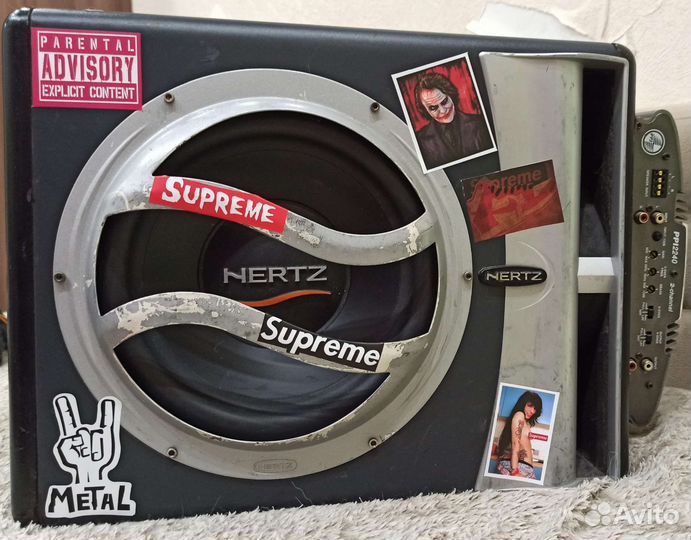 Сабвуфер Hertz EBX 250 R + усилитель PPI2240