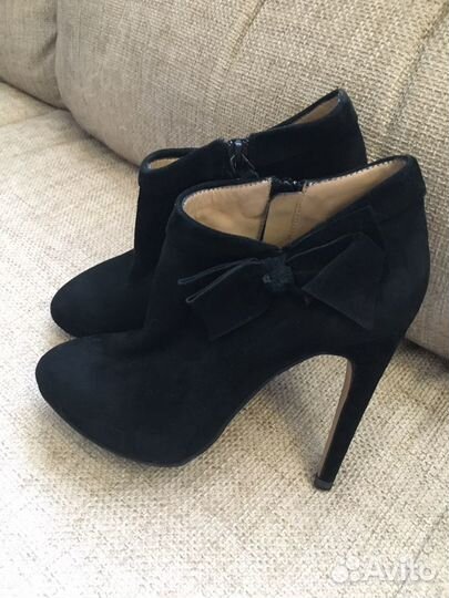 Ботильоны замша и кожа Италия б/у