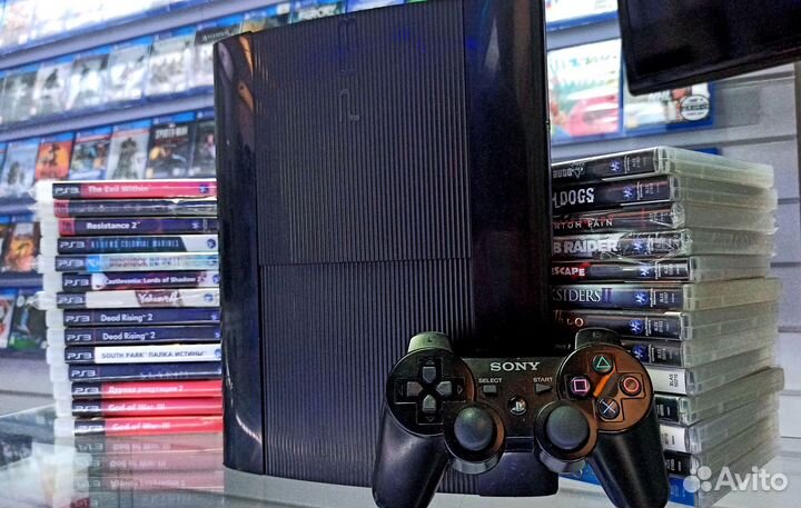 Playstation 3 Superslim + 30 топовых игр