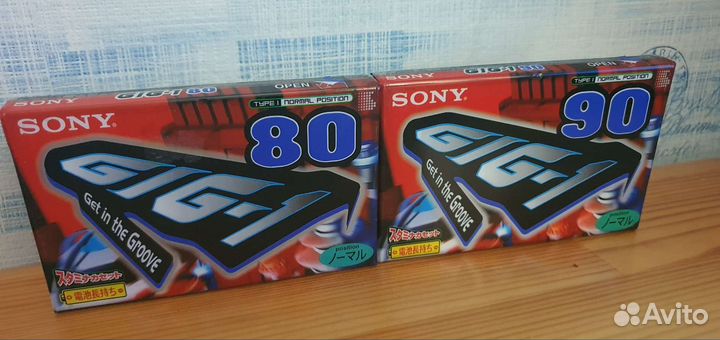 Аудиокассеты новые запечатанные sony GIG-1