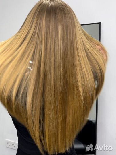 Кератиновое выпрямление волос