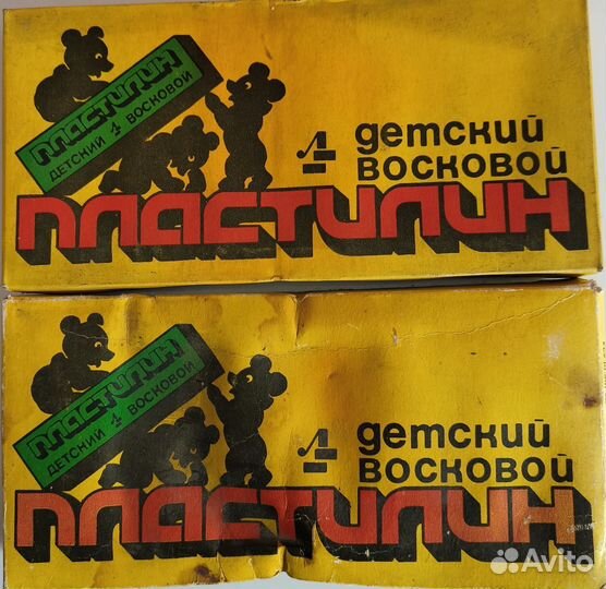 Детский восковой пластилин СССР
