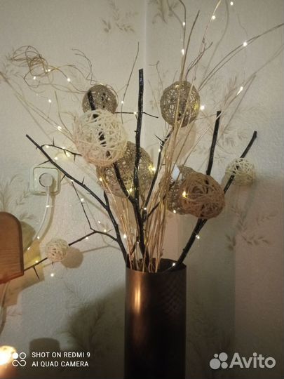 Экибана в вазе напольная