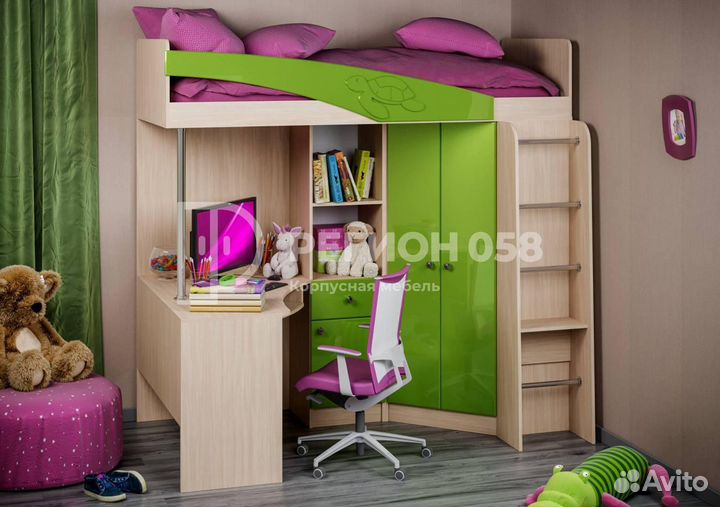 Кровать чердак