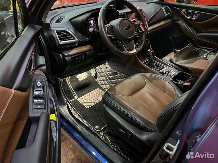 3D коврики из экокожи на Subaru