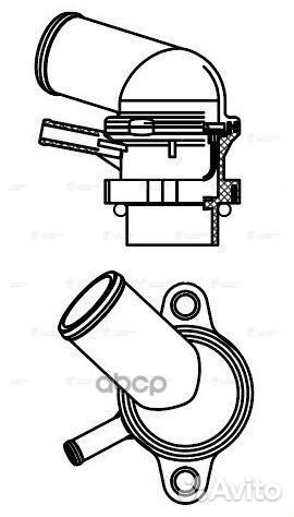 Термостат для а/м Chevrolet Lacetti (02) D4