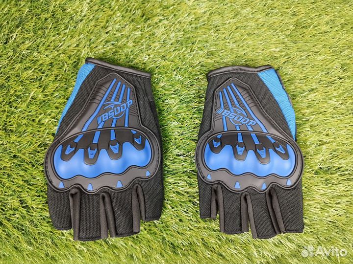 Мотоперчатки защитные, летние, без пальцев