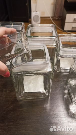 Банки для сыпучих продуктов стекло