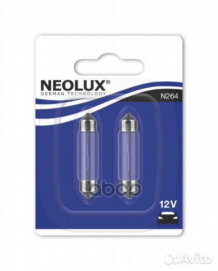 Лампа 12V C5W 10W SV8,5-8 neolux Standart 2 шт