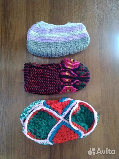 Носки тапки вязаные