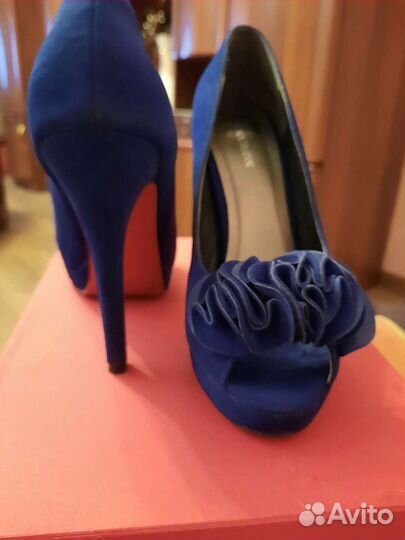 Туфли женские, замшевые