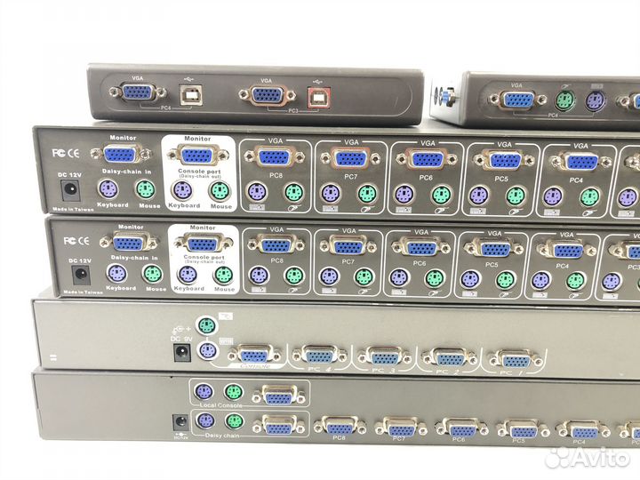 KVM переключатели D-Link, LevelOne, HP (89 шт)