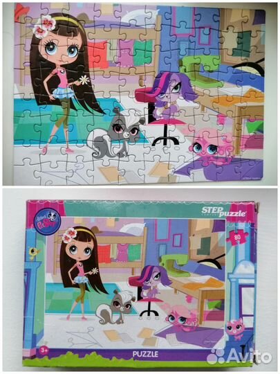 Пазлы девочке, 5 шт