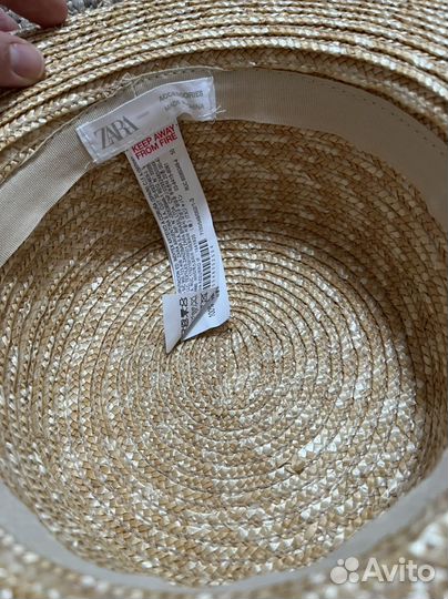 Шляпка соломенная Zara 1-3 года