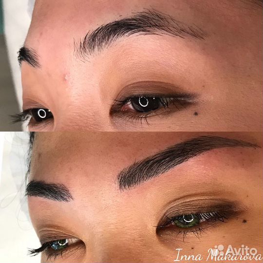 Перманентный макияж микроблейдинг PhiBrows татуаж