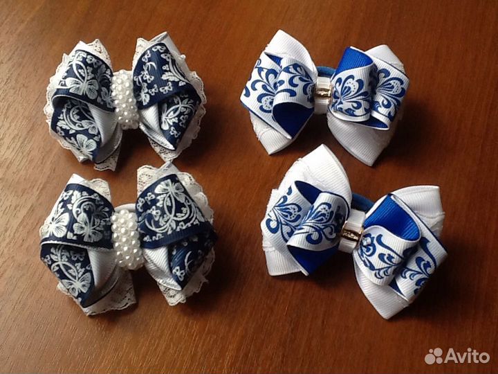 Школьные бантики ручной работы