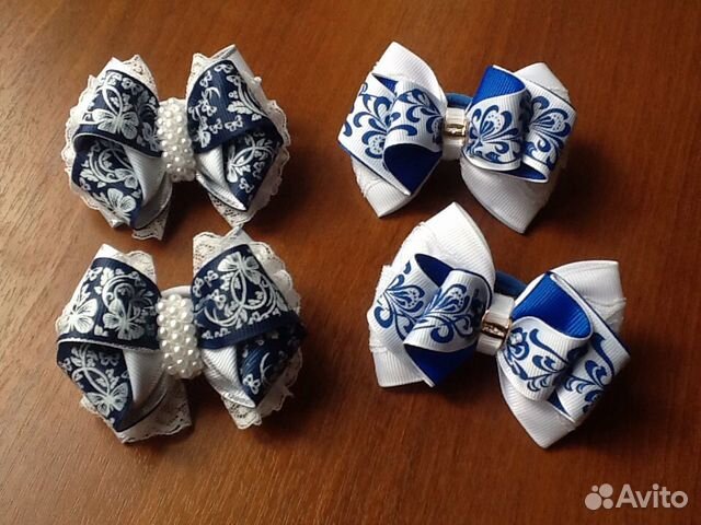 Школьные бантики ручной работы