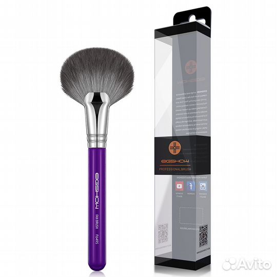 Eigshow Кисть веерная для макияжа лица F649S