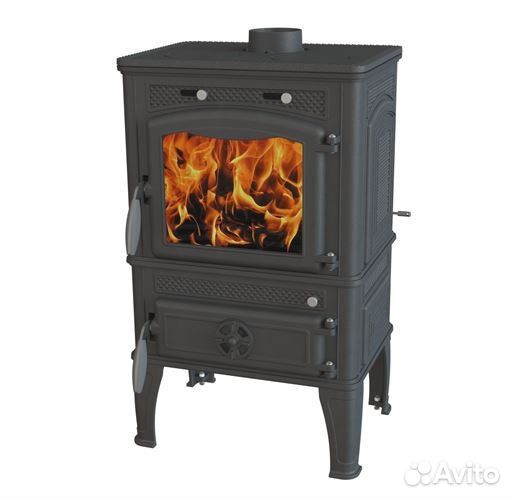 Печь чугунная dacha II с варочной поверхностью