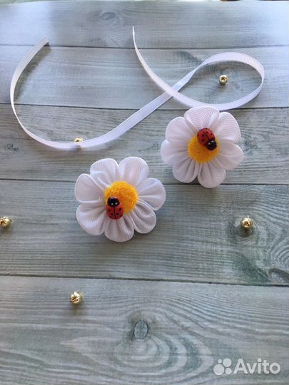 Бабочки,цветочки.Бантики для малышек